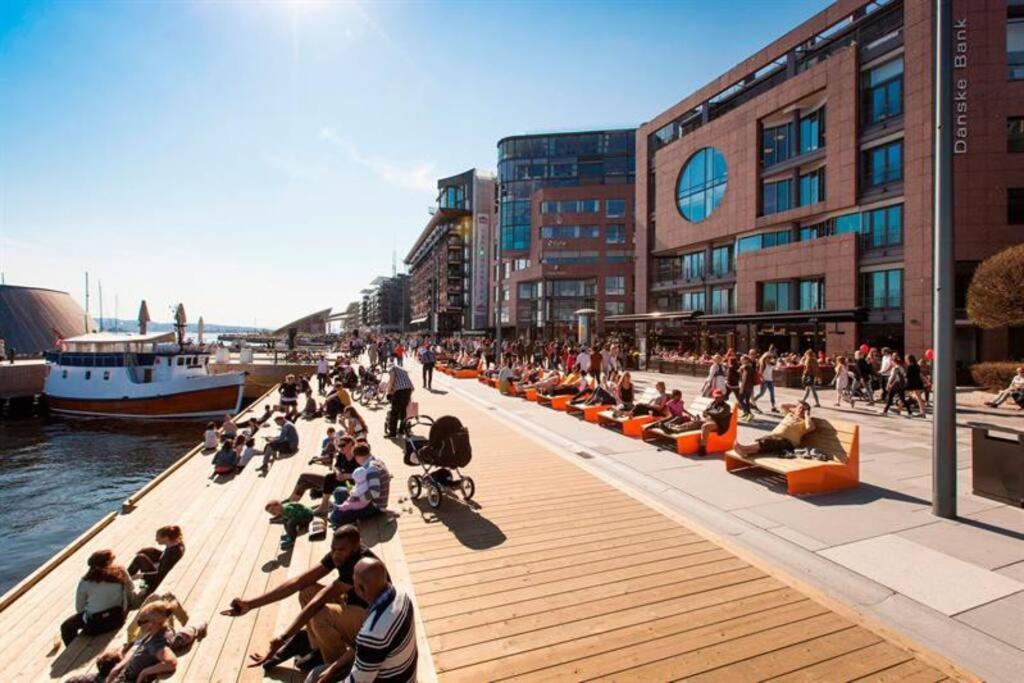 Apartament Tjuvholmen / Aker Brygge - Most Expensive Area In Oslo! Zewnętrze zdjęcie