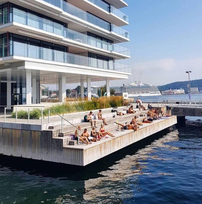 Apartament Tjuvholmen / Aker Brygge - Most Expensive Area In Oslo! Zewnętrze zdjęcie